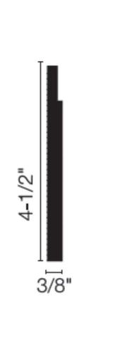 Flexco Charcoal 0.375-in T x 4.5-in W x 96-in L Vinyl Cove Base