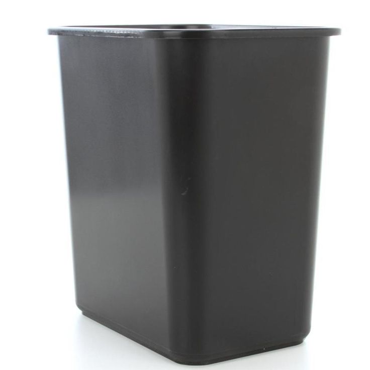 Style Selections 7-Gallon Black Plastic Touchless Trash Can