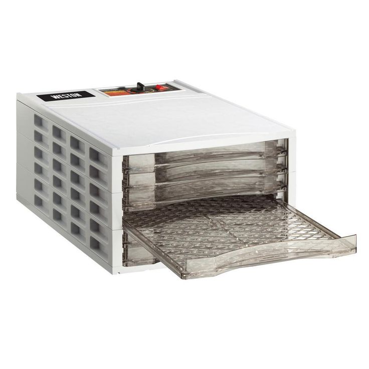 6-Tray White Food Dehydrator with Temperature Control
