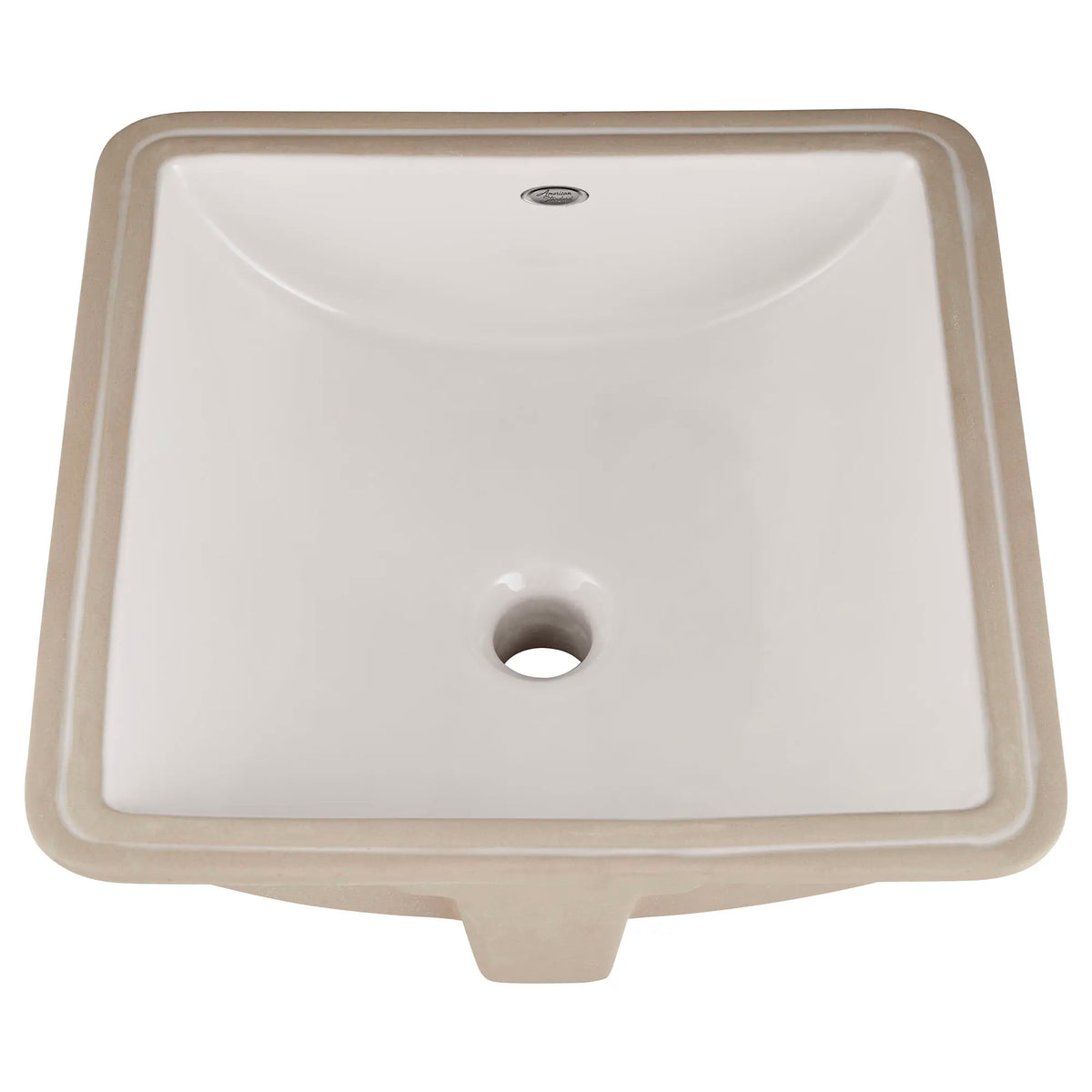 American Standard Studio Carre Under-Counter Square Bathroom Sink, 16 in. x 16 in., White (No Faucet Deck)