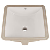 American Standard Studio Carre Under-Counter Square Bathroom Sink, 16 in. x 16 in., White (No Faucet Deck)