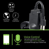 Enbrighten Z-Wave Plus Plug-In Outdoor Switch in Black - Super Arbor