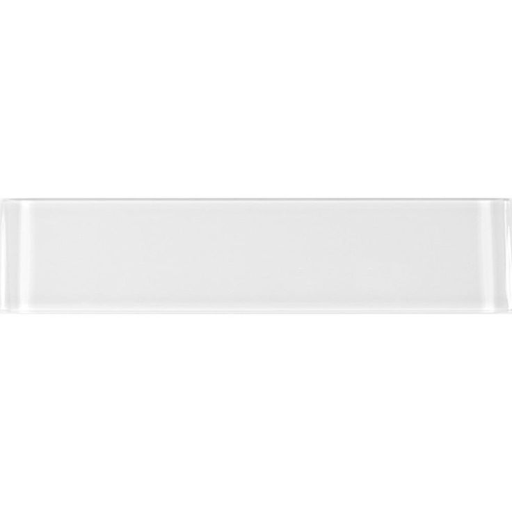 ABOLOS Metro Snow White Subway 3 in. x 12 in. Glossy Glass Wall Tile (10 sq. ft. / case)