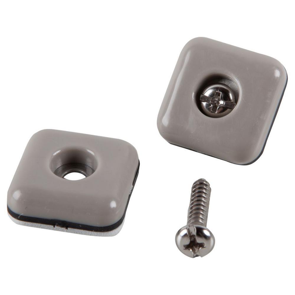 1 in. Square Adhesive Furniture Glides (8 per Pack)