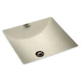 American Standard Studio Carre Under-Counter Square Bathroom Sink, 16 in. x 16 in., White (No Faucet Deck)
