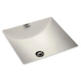 American Standard Studio Carre Under-Counter Square Bathroom Sink, 16 in. x 16 in., White (No Faucet Deck)