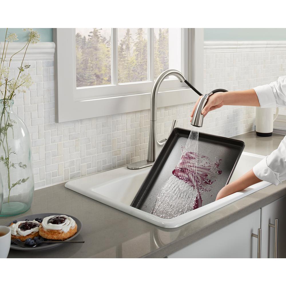 Brookfield Drop-In Cast Iron 33 in. 4-Hole Double Bowl Kitchen Sink in White - Super Arbor