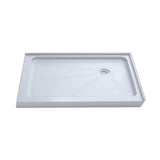 Jade 36 in. x 48 in. Single Threshold Shower Base in White - Super Arbor
