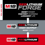 Milwaukee M18 18-Volt Lithium-Ion Battery 3-Pack: (1) High Output 6.0Ah + (2) 5.0Ah