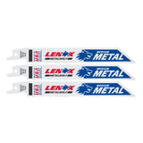 LENOX 3-Pack 6-in 18-TPI Bi-Metal Reciprocating Saw Blades