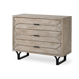 Mercana Giselle Brown Fir 3-Drawer Accent Chest
