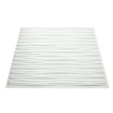 Fasade 2-ft x 2-ft Dunes Horizontal Gloss White PVC Surface-mount Ceiling Tile (5-Pack, 20-sq ft / Case)