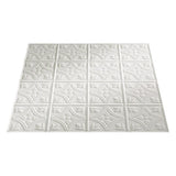 Fasade 2-ft x 2-ft Traditional 1 Matte White PVC Drop Ceiling Tile (5-Pack, 20-sq ft / Case)