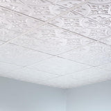 Fasade 2-ft x 2-ft Traditional 2 Gloss White PVC Drop Ceiling Tile (5-Pack, 20-sq ft / Case)