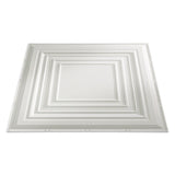 Fasade 2-ft x 2-ft Traditional 3 Matte White PVC Drop Ceiling Tile (5-Pack, 20-sq ft / Case)