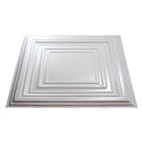 Fasade 2-ft x 2-ft Traditional 3 Gloss White PVC Drop Ceiling Tile (5-Pack, 20-sq ft / Case)