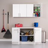 Prepac Elite 32-in W x 36-in H Wood Composite White Freestanding Utility Storage Cabinet
