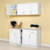 Prepac Elite 32-in W x 36-in H Wood Composite White Freestanding Utility Storage Cabinet