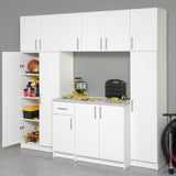 Prepac Elite 32-in W x 36-in H Wood Composite White Freestanding Utility Storage Cabinet