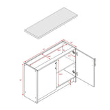 Prepac Elite 32-in W x 36-in H Wood Composite White Freestanding Utility Storage Cabinet