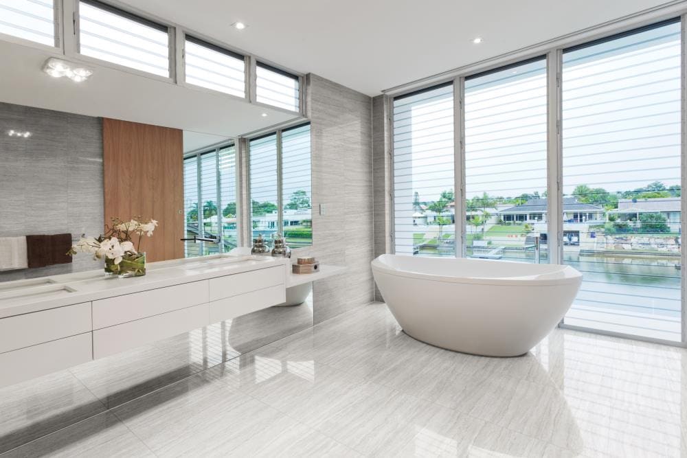 Satori Excite Ivory 12-in x 24-in Polished Porcelain Stone Look Floor and Wall Tile (1.93-sq. ft/ Piece)