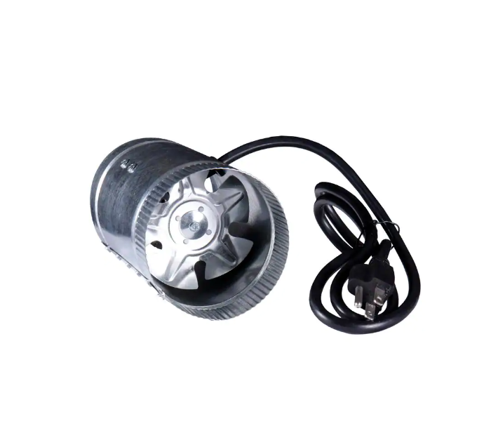 100 CFM 4 in. Booster Fan for Indoor Garden Ventilation
