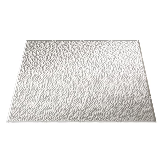 Fasade 2-ft x 2-ft Border Fill Matte White PVC Drop Ceiling Tile (5-Pack, 20-sq ft / Case)