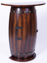 Vintiquewise 5-Bottle Brown Wood Stackable Wine Cabinet
