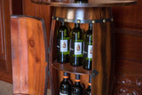 Vintiquewise 10-Bottle Brown Wood Stackable Wine Cabinet