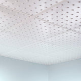 Fasade 2-ft x 2-ft Dome Matte White PVC Drop Ceiling Tile (5-Pack, 20-sq ft / Case)