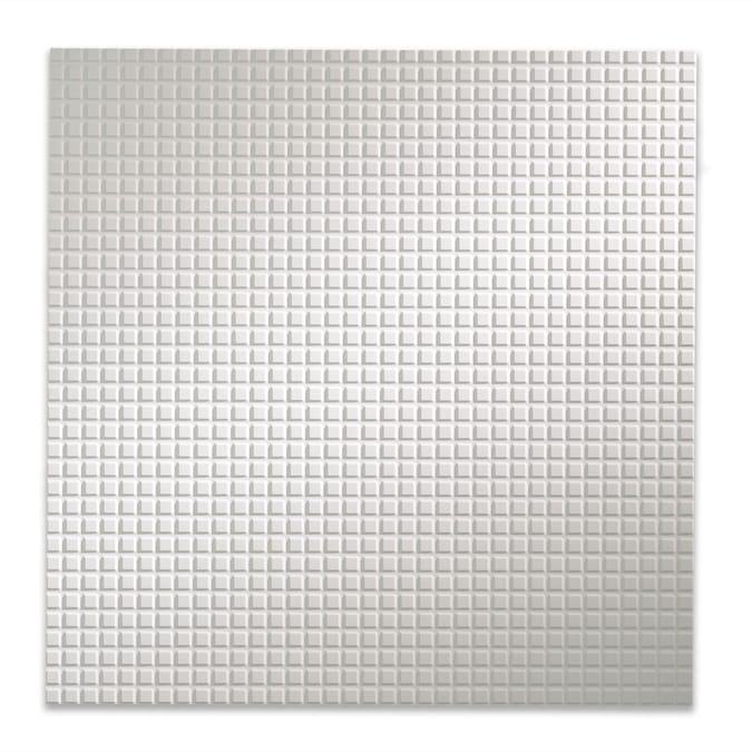 Fasade 2-ft x 2-ft Square Gloss White PVC Drop Ceiling Tile (5-Pack, 20-sq ft / Case)