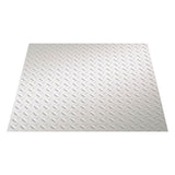 Fasade 2-ft x 2-ft Diamond Plate Matte White PVC Drop Ceiling Tile (5-Pack, 20-sq ft / Case)