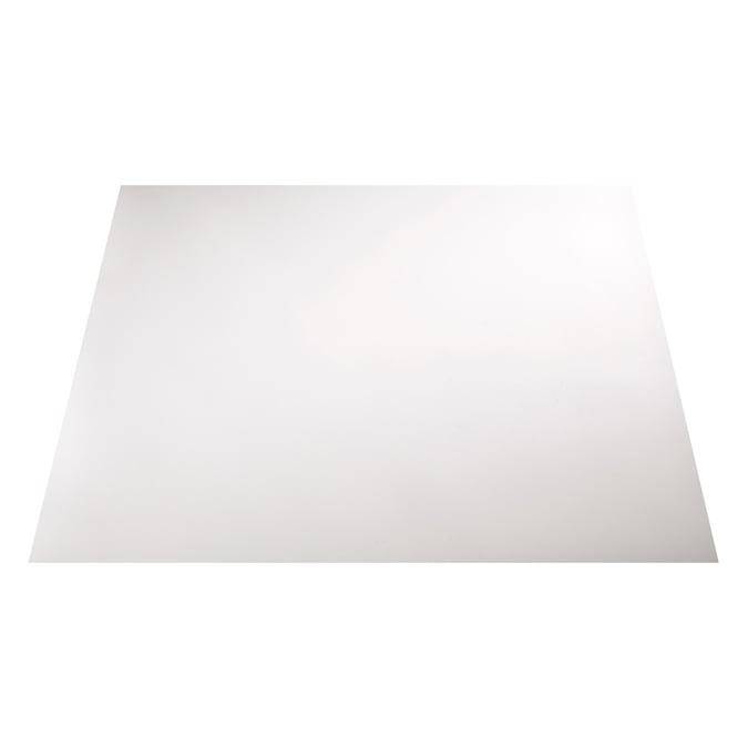 Fasade 2-ft x 2-ft Flat Panel Matte White PVC Drop Ceiling Tile (5-Pack, 20-sq ft / Case)