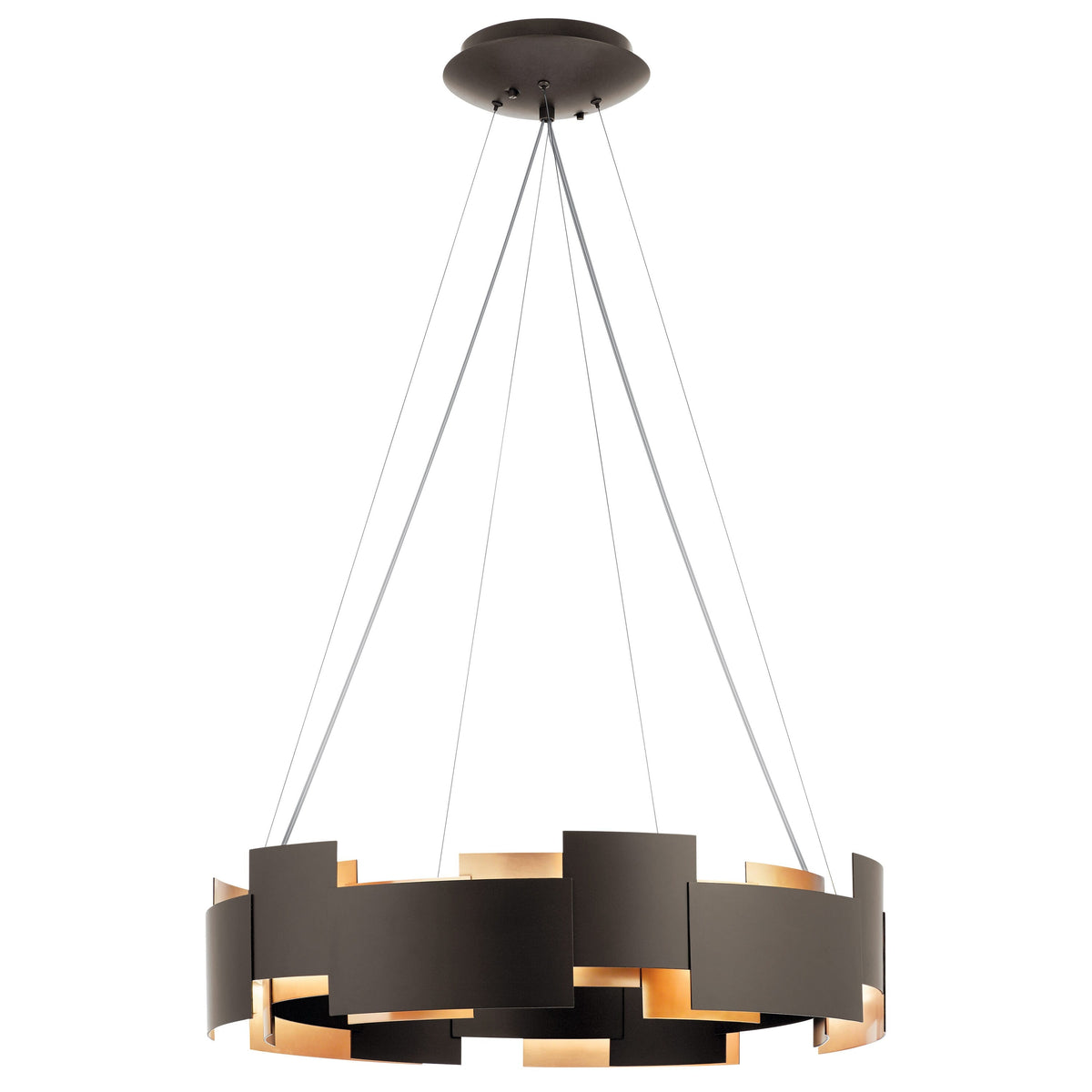 Kichler Moderne 1-Light Bronze Modern/Contemporary Led Chandelier