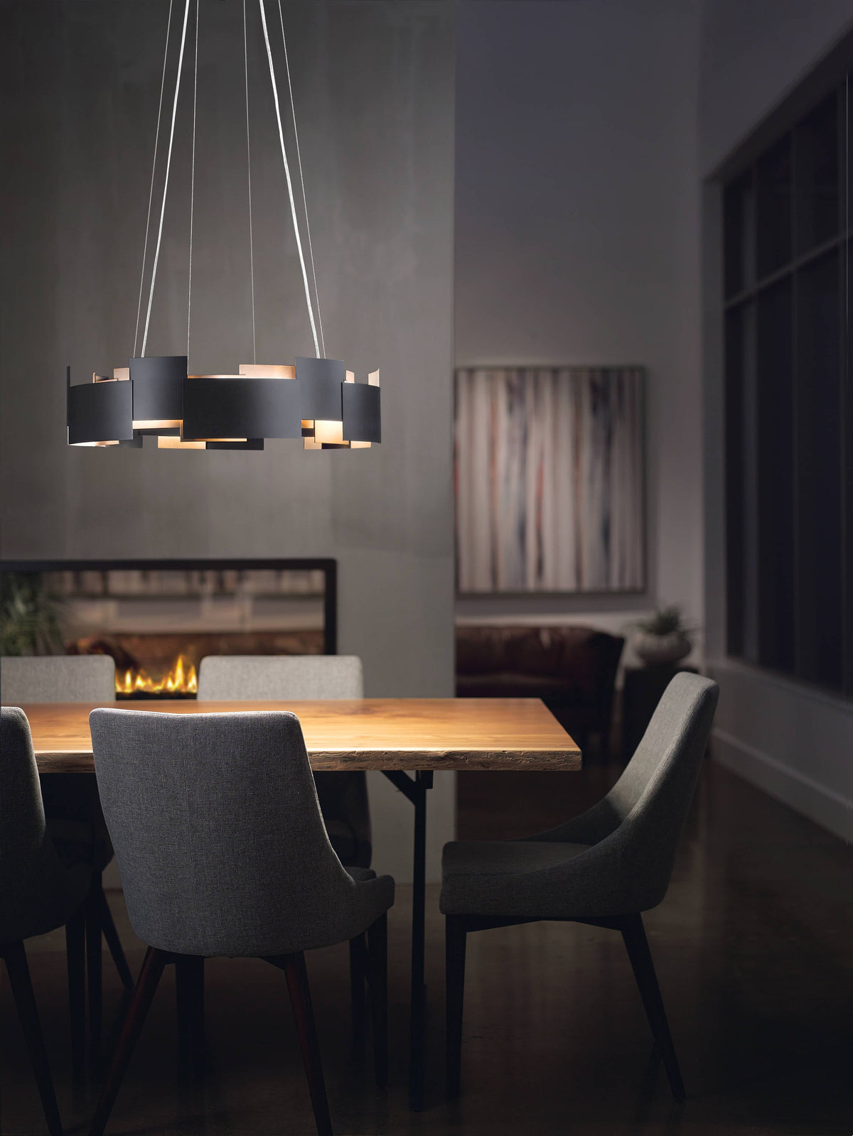 Kichler Moderne 1-Light Bronze Modern/Contemporary Led Chandelier