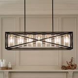 Kichler Moorgate 7-Light Black Farmhouse Cage Chandelier