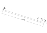 Project Source 18-in to 28-in White Steel Single Curtain Rod
