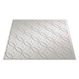 Fasade 2-ft x 2-ft Rings Matte White PVC Drop Ceiling Tile (5-Pack, 20-sq ft / Case)