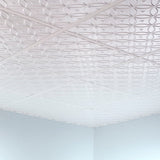 Fasade 2-ft x 2-ft Rings Gloss White PVC Drop Ceiling Tile (5-Pack, 20-sq ft / Case)