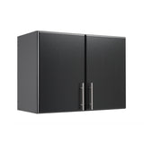 Prepac Elite 32-in W x 24-in H Wood Composite Black Wall-mount Utility Storage Cabinet