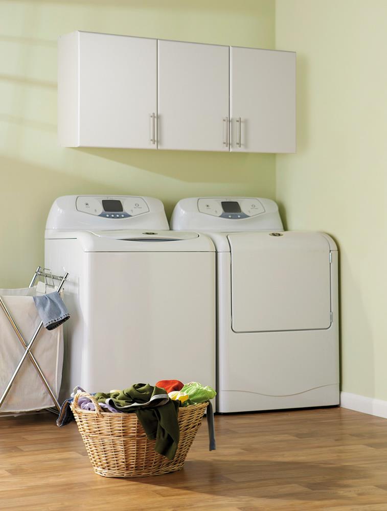 Prepac Elite 54-in W x 24-in H Wood Composite White Wall-mount Utility Storage Cabinet