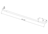 Project Source 84-in to 120-in White Steel Single Curtain Rod