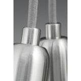 Progress Lighting Cirro 9-Light Brushed Nickel Mid-century Geometric Mini Hanging Pendant Light