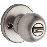 Polo Satin Nickel Keyed Entry Door Knob Featuring Microban Antimicrobial Technology - Super Arbor