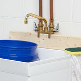 Project Source Rough Brass 2-handle Deck-mount Utility Faucet