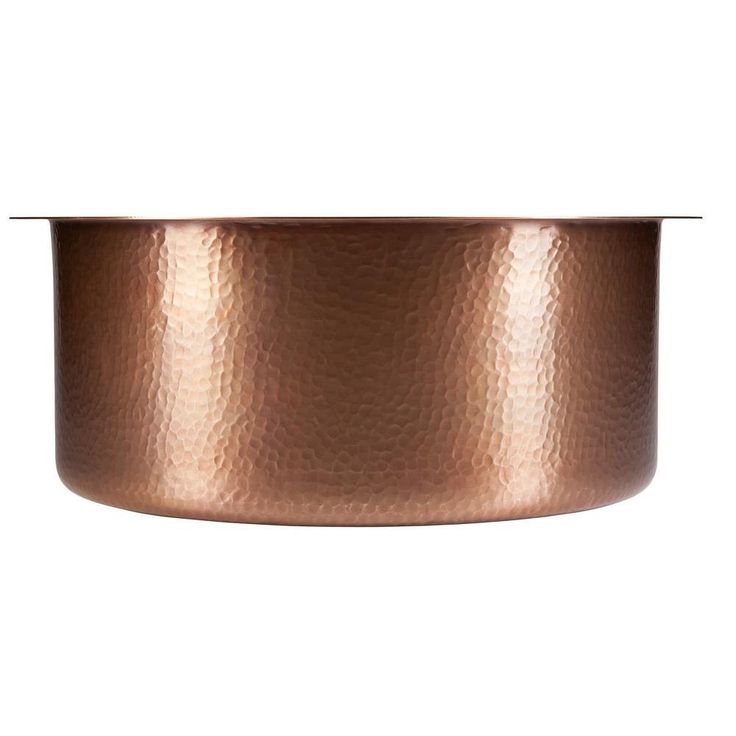 Ducreux Dual Mount Solid Copper 17 in. Single Bowl Prep or Bar Sink in Antique Copper