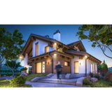 180-Degree White Smart Bluetooth Motion Activated Outdoor Integrated LED Flood Light with In-Wall Accessory Dimmer - Super Arbor
