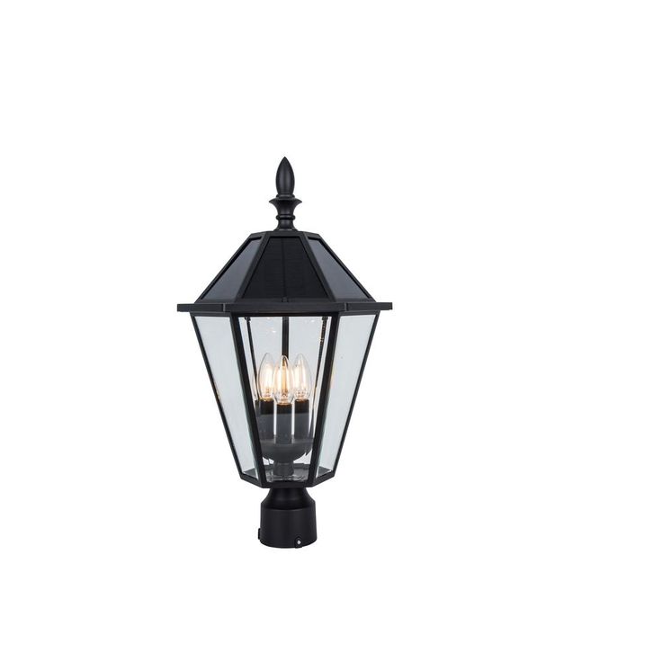 Coastal Milford 3-Light Outdoor Black Post Light