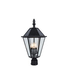 Coastal Milford 3-Light Outdoor Black Post Light