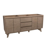 Coventry 72 in. Vanity Cabinet Only in Gray Teak - Super Arbor